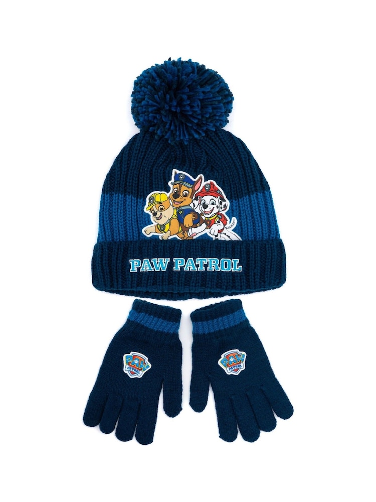 Vanilla Underground Blue Paw Patrol Boys Gloves and Scarf Set - Image 1 of 6 Vanilla Underground Blue Paw Patrol Boys Gloves and Scarf Set - Image 1 of 6