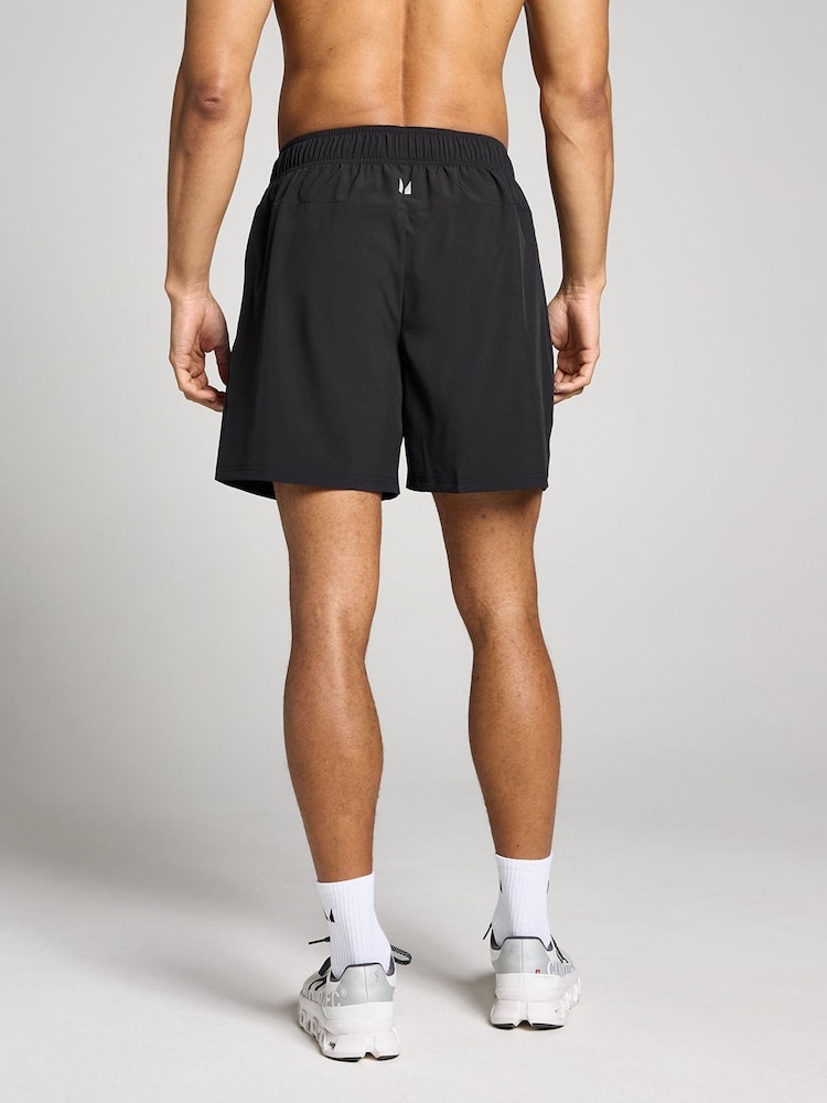 MyProtein Black 7 Inch Woven Training Shorts - Image 2 of 4