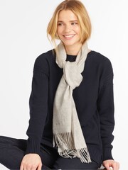 Barbour® Grey Lambswool Woven Scarf - Image 1 of 5