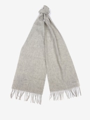 Barbour® Grey Lambswool Woven Scarf - Image 2 of 5