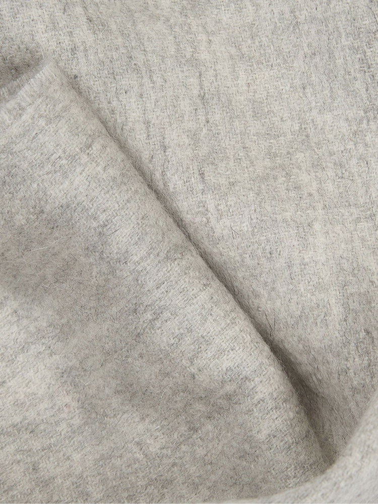 Barbour® Grey Lambswool Woven Scarf - Image 5 of 5