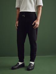 Black Smart Tapered Joggers - Image 1 of 8