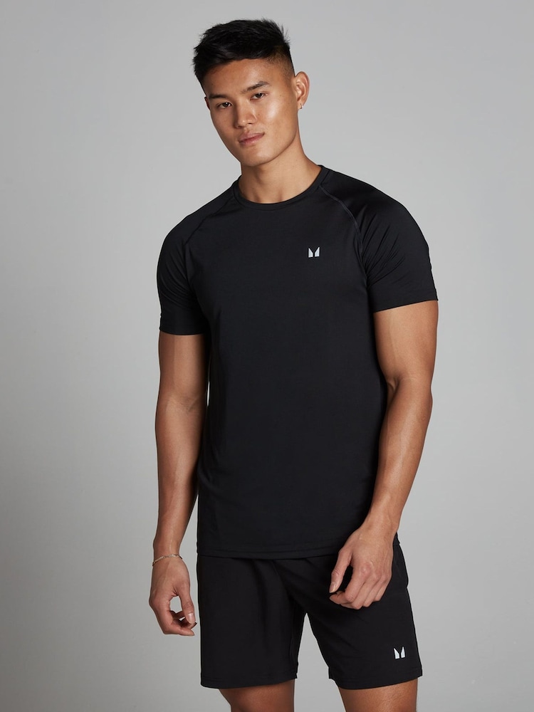 MyProtein Black Training Short Sleeve T-Shirt - Image 1 of 4 MyProtein Black Training Short Sleeve T-Shirt - Image 1 of 4