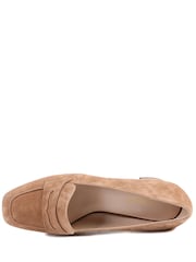 Jones Bootmaker Brown Zeta Leather Court Shoes - Image 4 of 5