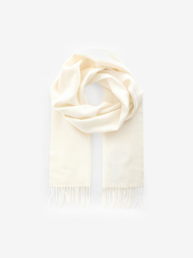 Barbour® White Lambswool Woven Scarf - Image 1 of 5 Barbour® White Lambswool Woven Scarf - Image 1 of 5