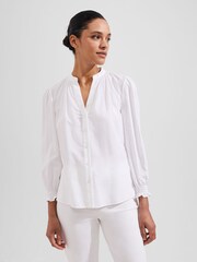 Hobbs White Constance Shirt - Image 1 of 3