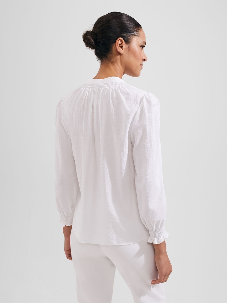 Hobbs White Constance Shirt - Image 2 of 3 Hobbs White Constance Shirt - Image 2 of 3