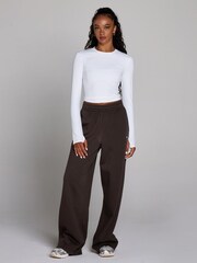 MyProtein Brown Basics Straight Leg Joggers - Image 2 of 4