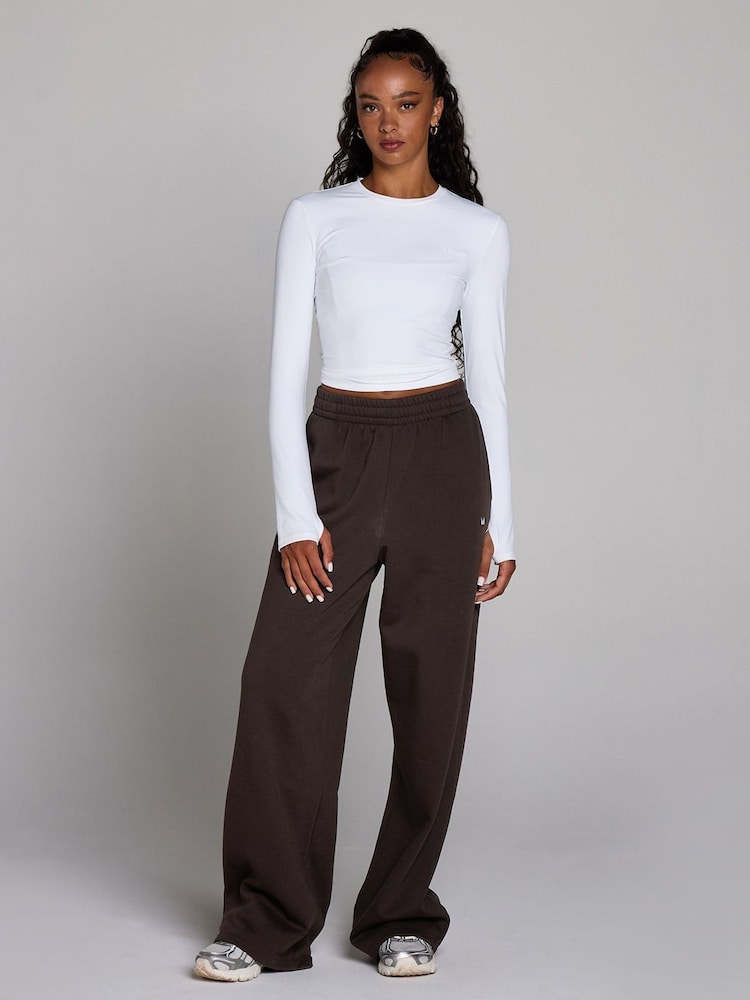 MyProtein Brown Basics Straight Leg Joggers - Image 2 of 4