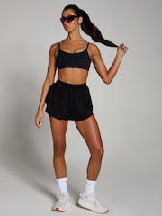 MyProtein Black Tempo 2 In 1 Floaty Shorts - Image 1 of 4