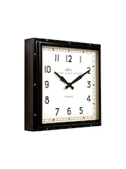 Brookpace Lascelles Black Smiths Square Clock with Arabic Numbers - Image 3 of 3