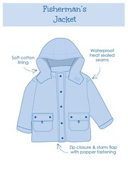 JoJo Maman Bébé Chaqueta impermeable de pescador - Imagen 7 de 7