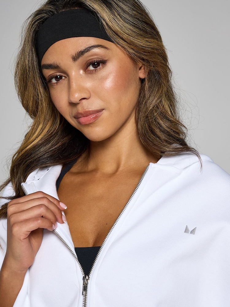 MyProtein White Basics Zip Through Hoodie - Image 4 of 4 MyProtein White Basics Zip Through Hoodie - Image 4 of 4