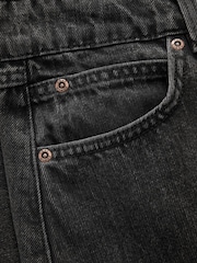 Washed Black Fishtail Denim 100% Cotton Skirt - Image 6 of 7