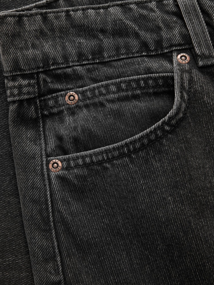 Verwaschenes Schwarz - Fishtail, Denim-Rock aus 100 % Baumwolle - Bild 6 von 6