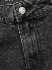 Washed Black Fishtail Denim 100% Cotton Skirt - Image 7 of 7