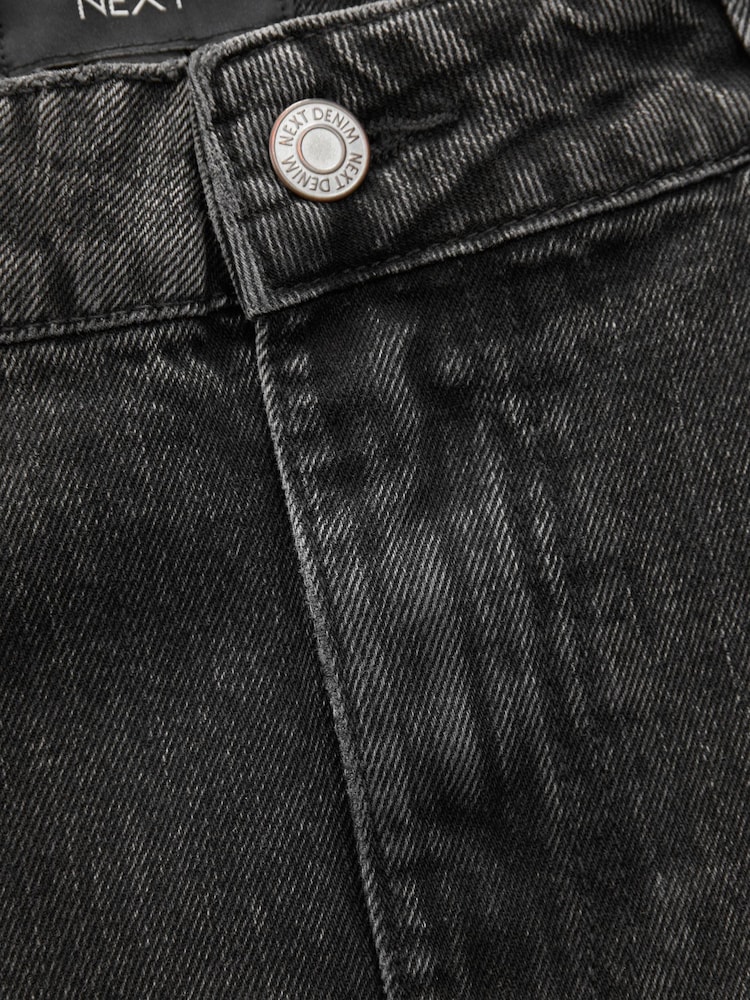 Washed Black Fishtail Denim 100% Cotton Skirt - Image 7 of 7