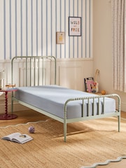 Green Piper Bobbin Metal Bed Frame - Image 2 of 6