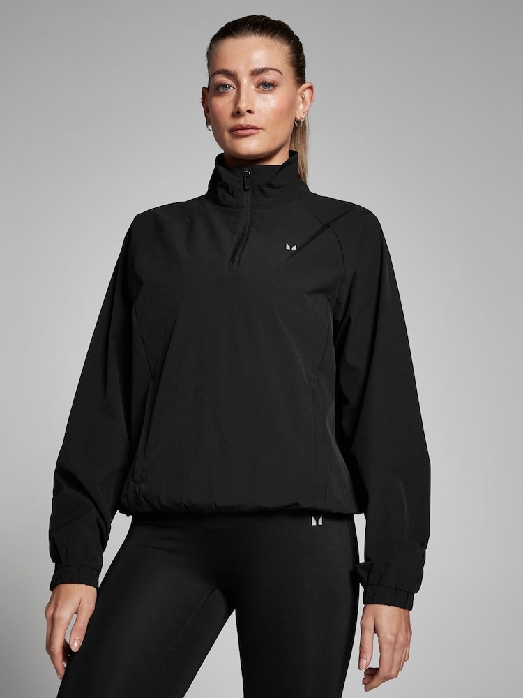 MyProtein Black Velocity Windbreaker - Image 1 of 3 MyProtein Black Velocity Windbreaker - Image 1 of 3