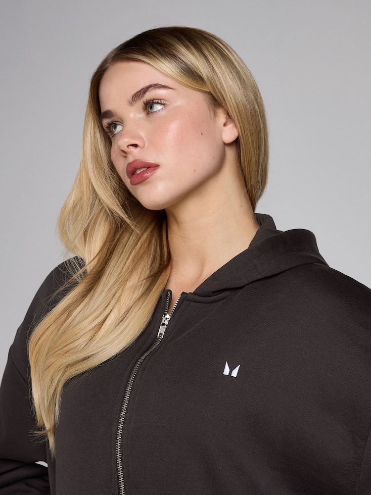 MyProtein Brown Basics Zip Through Hoodie - Image 4 of 4 MyProtein Brown Basics Zip Through Hoodie - Image 4 of 4