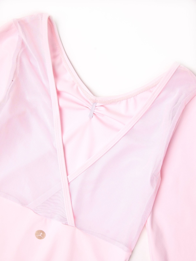 Różowy - Danskin Arabesque Ballet Long Sleeve Leotard - Image 5 of 5