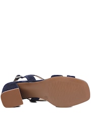Jones Bootmaker Blue Geneveve Smart Leather Slingback Sandals - Image 5 of 6