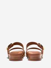 Cole Haan Brown Oaklynn Double Band Footbed Sandals - Image 3 of 6