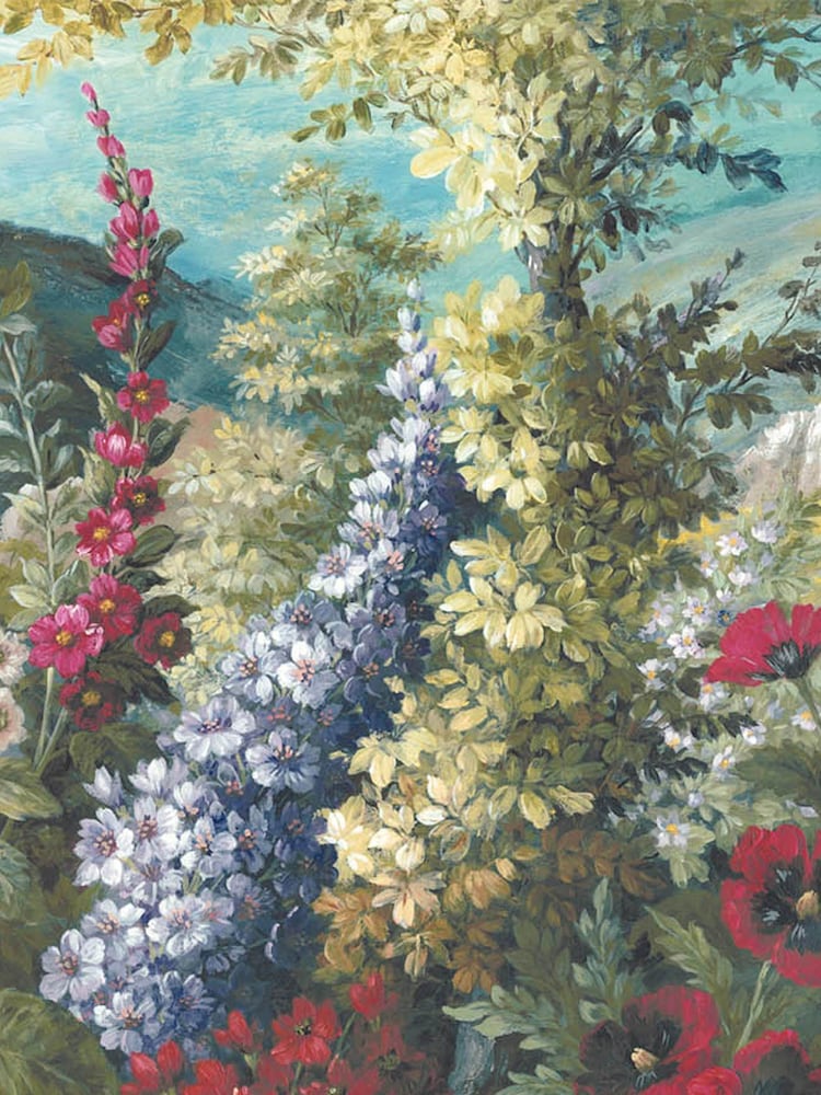 Woodchip & Magnolia Green Nirvana Border Wallpaper - Image 4 of 4
