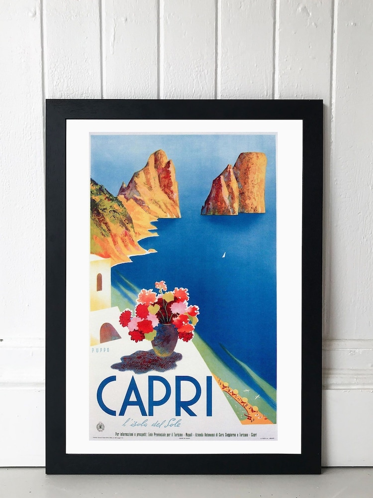 East End Prints Black Capri Print - Image 1 of 4 East End Prints Black Capri Print - Image 1 of 4