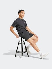 adidas Black Seasonal Essentials Melange Shorts - Image 5 of 6