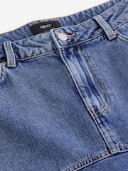 Dark Blue Fishtail Denim 100% Cotton Skirt - Image 5 of 6