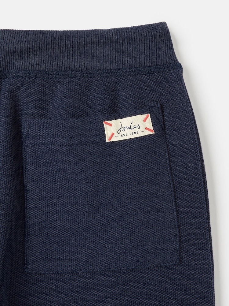 Joules Sid Navy Blue Cotton Joggers - Image 6 of 6