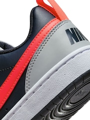 Nike Grey/Red Youth Court Borough Low Recraft Trainers - Image 10 of 11
