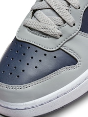 Nike Grey/Red Youth Court Borough Low Recraft Trainers - Image 11 of 11