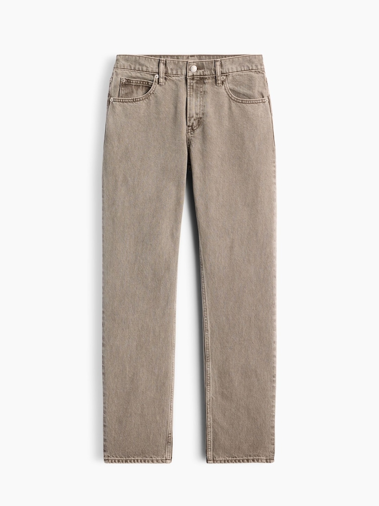 Gap Acid Brown Mid Rise Straight Taper Jeans - Image 2 of 2 Gap Acid Brown Mid Rise Straight Taper Jeans - Image 2 of 2