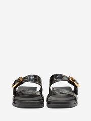Cole Haan Black Oaklynn Double Band Footbed Sandals - Image 2 of 6