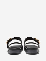 Cole Haan Black Oaklynn Double Band Footbed Sandals - Image 3 of 6