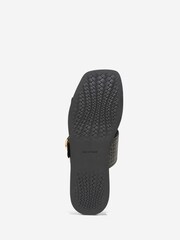 Cole Haan Black Oaklynn Double Band Footbed Sandals - Image 6 of 6