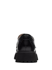 Clarks Black Leather Stayso Edge Loafer Shoes - Image 6 of 7
