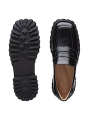 Clarks Black Leather Stayso Edge Loafer Shoes - Image 7 of 7
