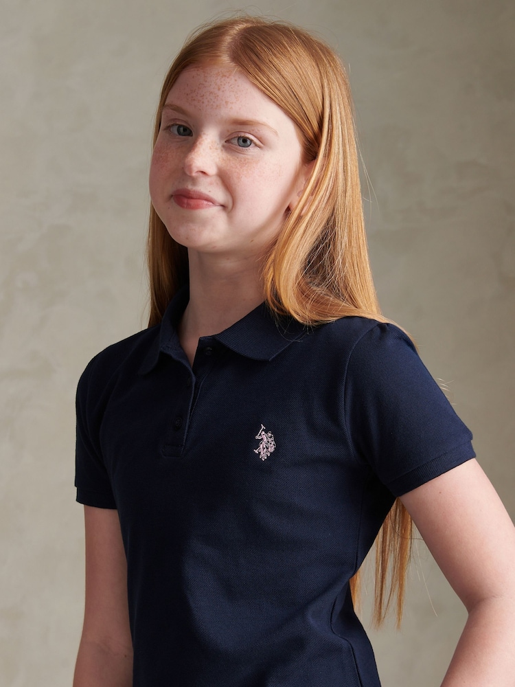 U.S. Polo Assn. Blue Regular Polo Top - Image 2 of 7 U.S. Polo Assn. Blue Regular Polo Top - Image 2 of 7