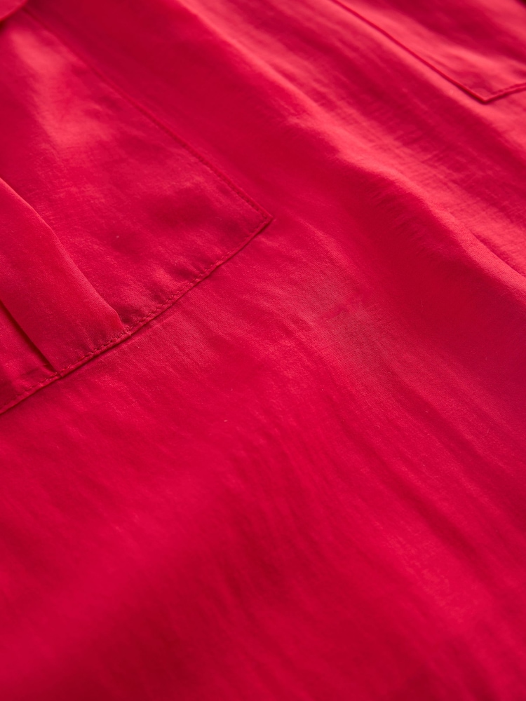 Red Utility Sheer Sleeveless Top - Image 6 of 6