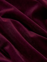 Burgundy Red V-Neck Velvet Maxi Dress - Image 5 of 5