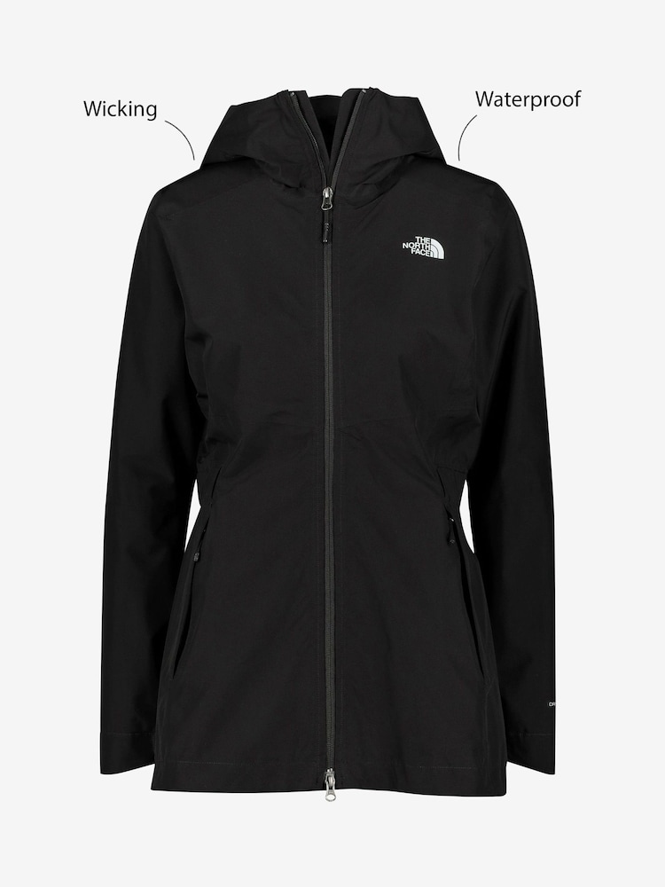 The North Face Black Womens Waterproof Hikesteller Parka Shell Jacket - Image 7 of 7