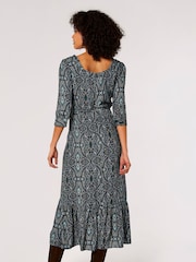 Apricot Natural Paisley Long Sleeve Dress - Image 2 of 5