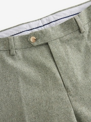 Green Tailored Fit Nova Fides Italian Wool Blend Suit: Trousers - Image 7 of 8