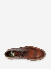 Oliver Sweeney Blackwater Grain Leather Lace-Up Brown Boots - Image 4 of 5
