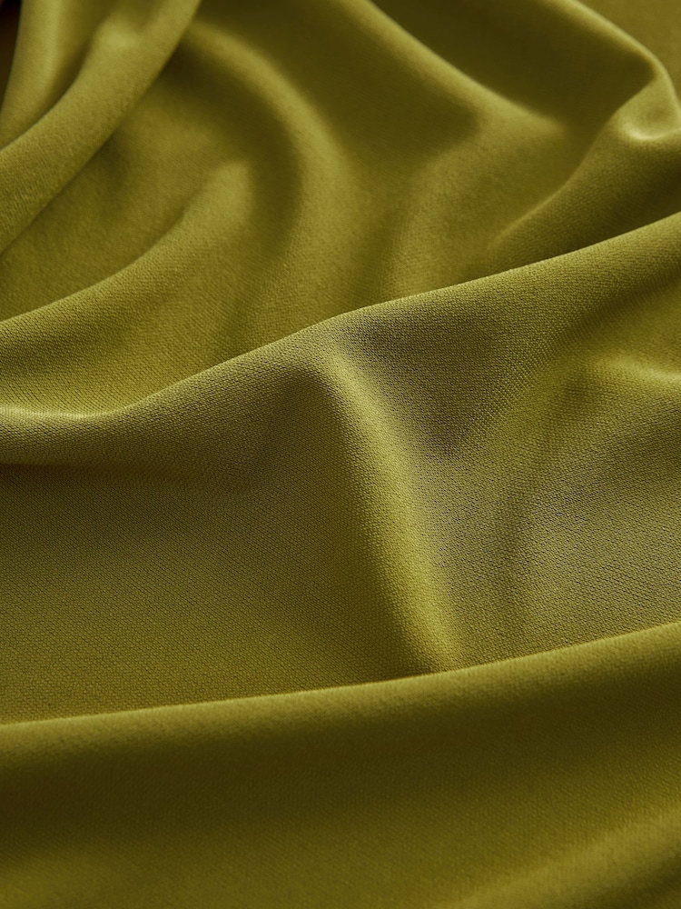 Olive Green Sleeveless Drape Top - Image 6 of 6