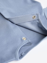 Grey/Blue 3 Pack Baby Sleepsuits (0-2yrs) - Image 4 of 7