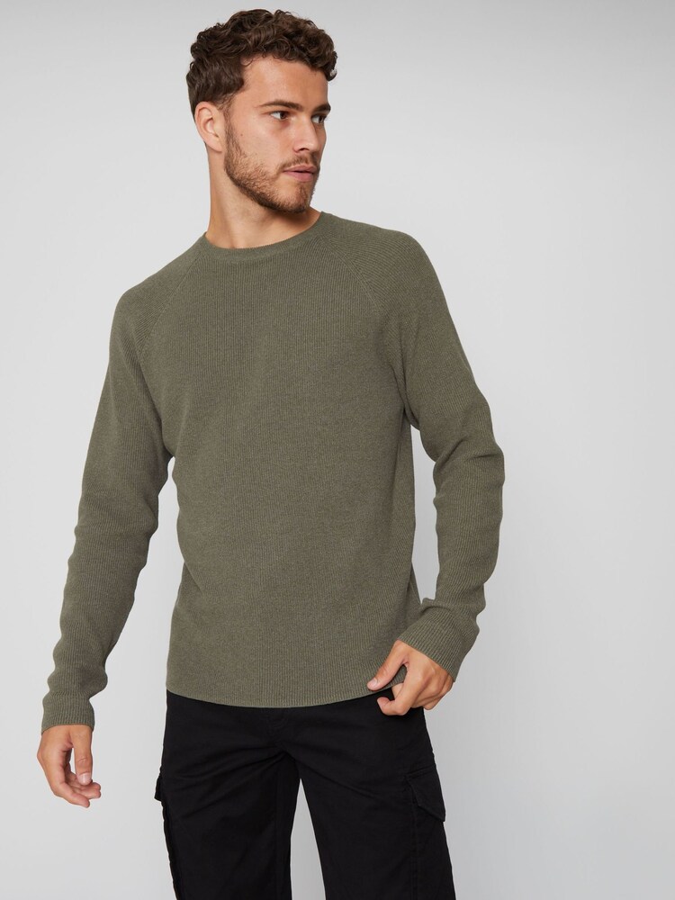 Threadbare Grey Crew Neck Knitted Jumper - Image 1 of 4